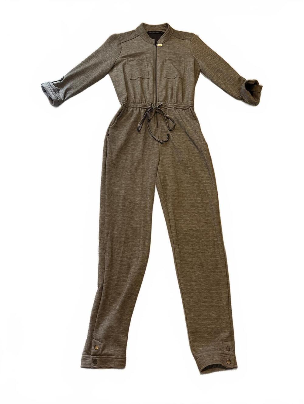 White House Black Market Light Grey Everyday Soft Jumpsuit Size XS